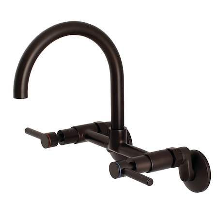 Concord KS814ORB 8-Inch Adjustable Center Wall Mount Kitchen Faucet KS814ORB